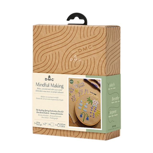 Produktbilde 4 for Broderisett med 2 vårtema fra DMC Mindfulness