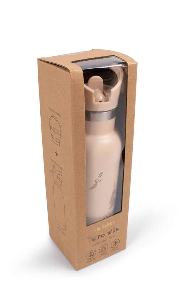 Produktbild 5 för Vattenflaska Rostfritt Stål Carrot Thief Filibabba