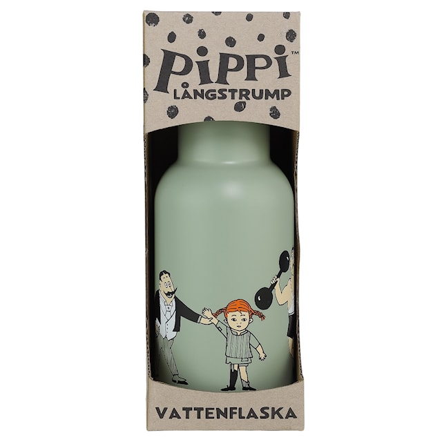 Produktbild 5 för Pippi Långstrump Cirkus Vattenflaska Grön Rätt Start