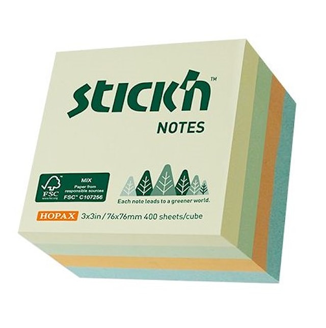 Produktbilde 1 for Notiskube FSC 76x76 mm Stick'n