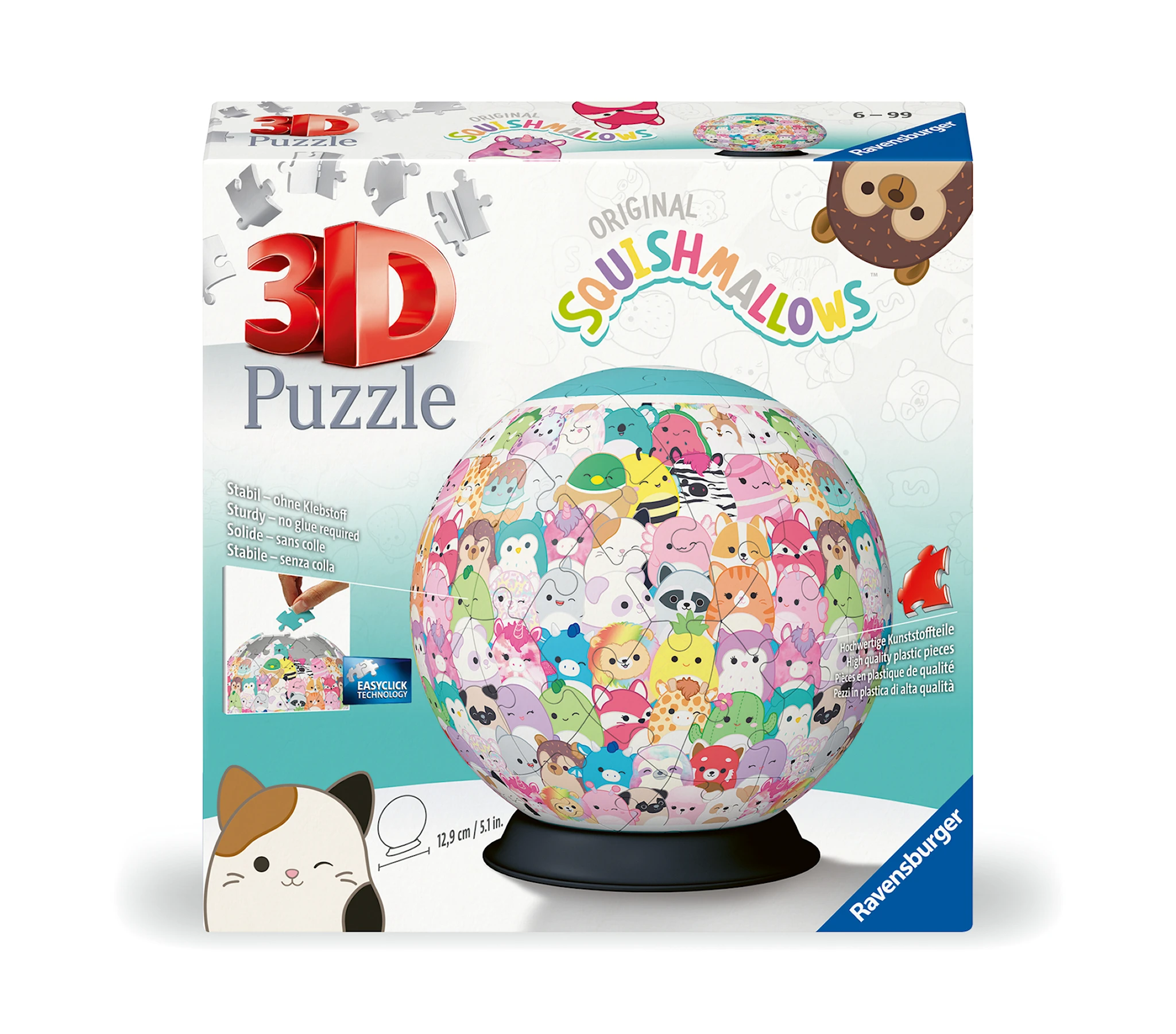 Tuotekuva ille Palapelit Squishmallows 3D Ball 72 palaa, Ravensburger