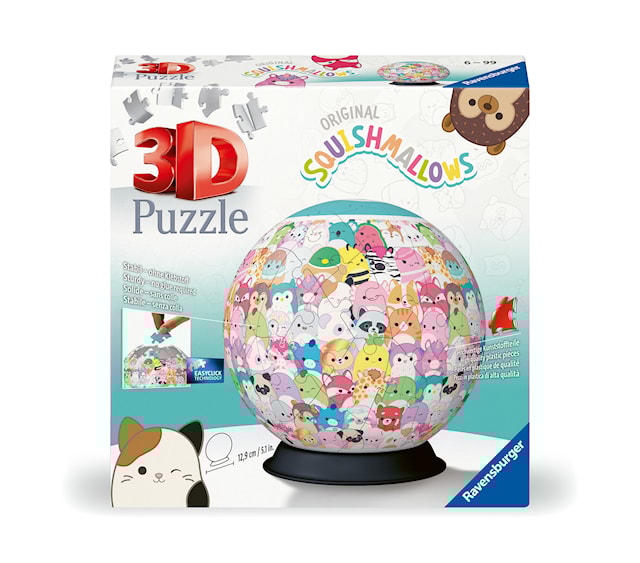 Produktbilde 1 for Puslespill Squishmallows 3D Ball 72 brikker, Ravensburger