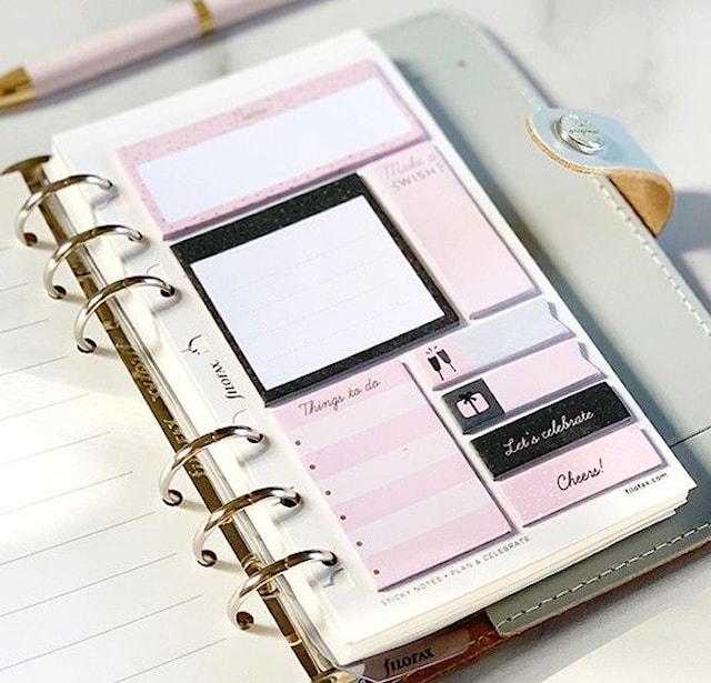 Produktbild 1 för Notisblock med indexflikar & klisterblock Confetti 200-pack Filofax