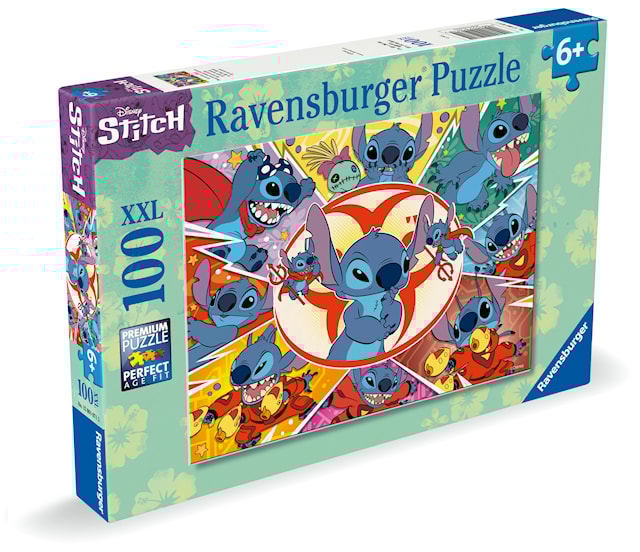 Produktbild 3 för Pussel Disney Stitch 100 bitar, Ravensburger