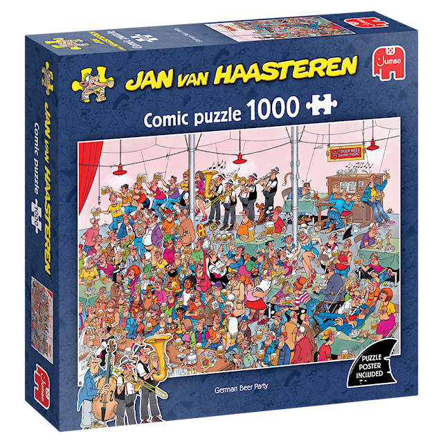 Produktbilde 3 for Jan van Haasteren German Beer Party Puslespill 1000 brikker