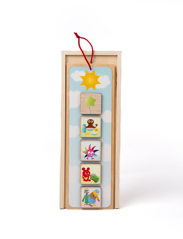 Produktbild 3 för Babblarna Morgon & Kvällstavla Teddykompaniet