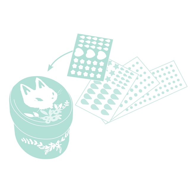 Produktbilde 4 for DIY-settbokser med glitrende steiner Djeco