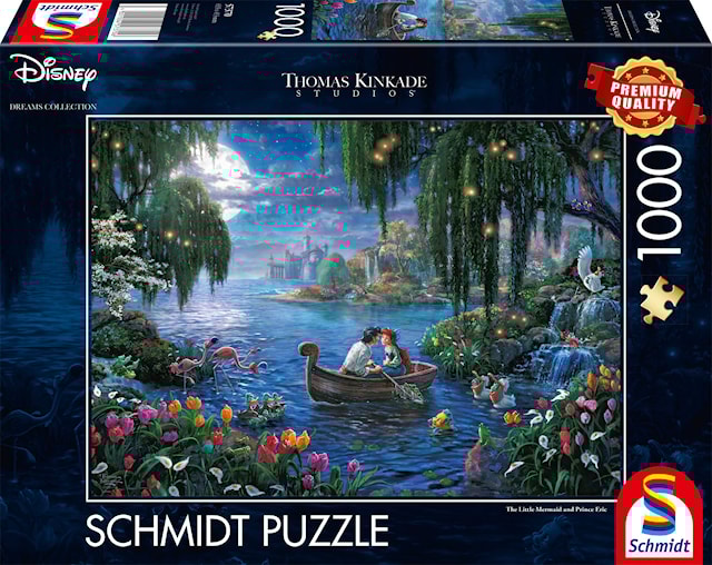 Tuotekuva 1 - Disney The Little Mermaid Thomas Kinkade Palapelit 1000 palaa Schmidt