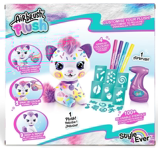 Produktbilde 4 for Airbrush Plush Kattunge Lilla