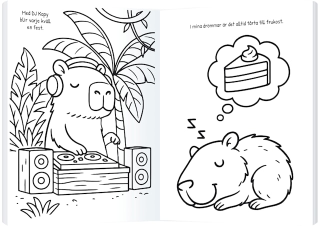 Produktbild 2 för Målarbok Kapybaras Kärnan