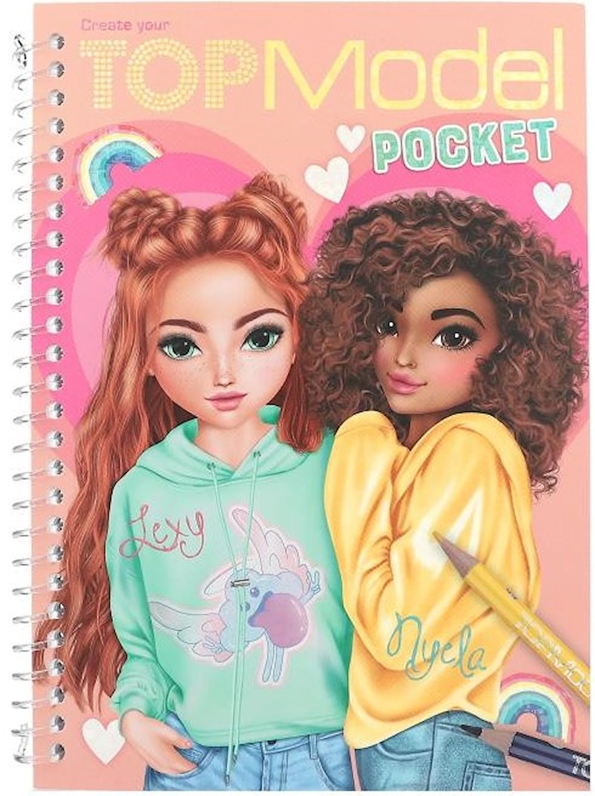 Produktbilde for Lommemalebok, Nyela & Lexy TOPModel