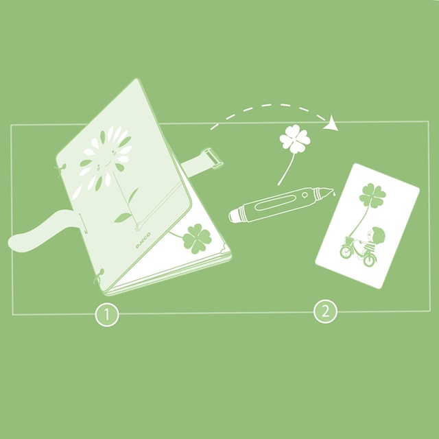 Tuotekuva 3 - Djeco-tee-se-itse-setti kasviprässiin ja koristeluun kuivatuilla kasveilla