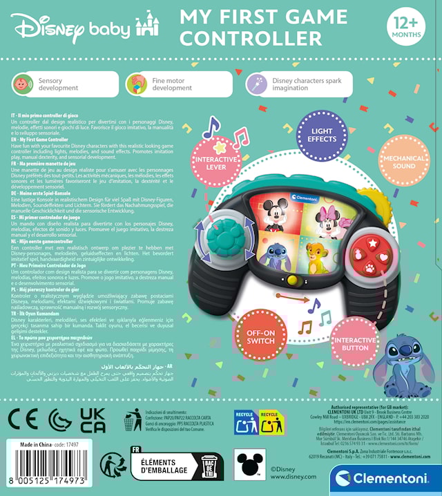 Produktbilde 4 for Disney Baby Fjernkontroll Aktivitetsleke Clementoni