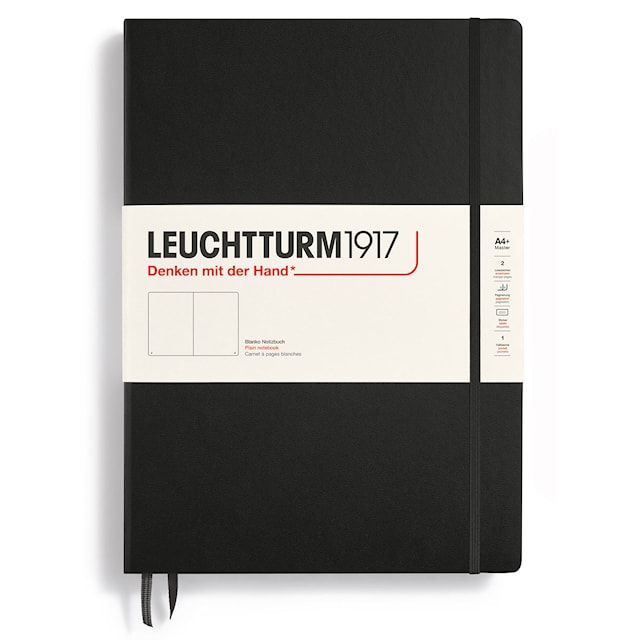 Produktbild 1 för Anteckningsbok A4+ Classic Olinjerad Black Leuchtturm1917