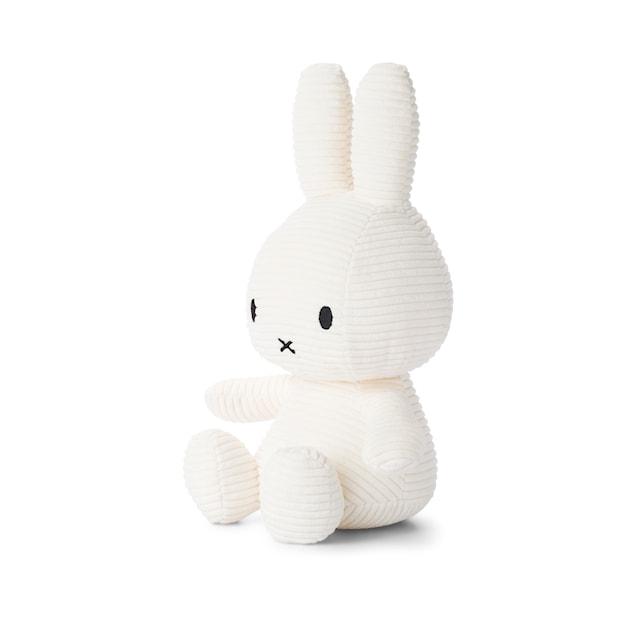 Tuotekuva 1 - Miffy ECO Corduroy Pehmolelu 33 cm Valkoinen Bon Ton Toys