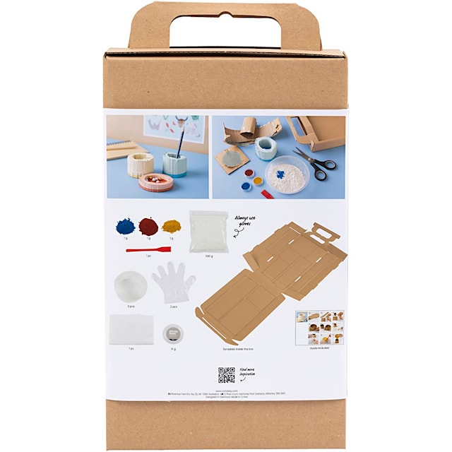 Produktbilde 4 for DIY Kit Støping, Containere, blå, rød, lys gul, 1 pk.