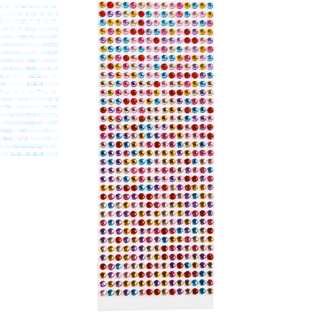 Produktbild 4 för Klistermärken Strass dia 4-6 mm Mix 10 Ark