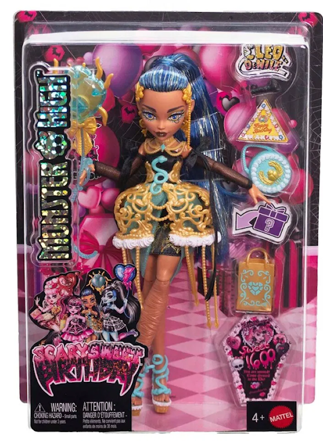 Tuotekuva 3 - Monster High Scary Sweet Birthday Nukke Cleo