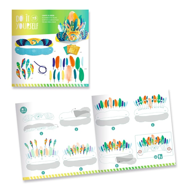 Produktbild 2 för DIY-Kit Festlig Huvudbonad Djeco