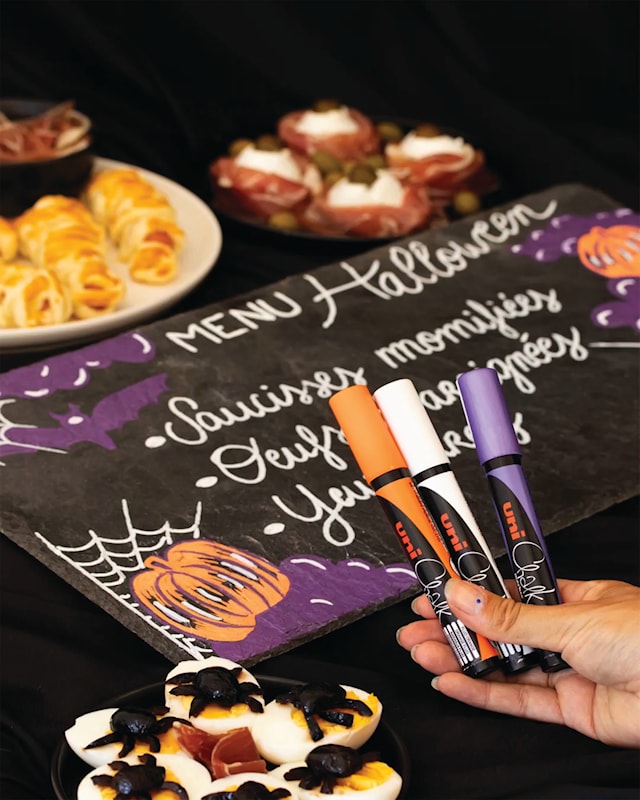 Tuotekuva 4 - Posca Chalk markers Halloween 4-pack Uni-ball