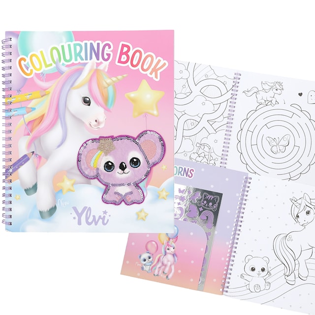 Produktbild 1 för Målarbok med Paljetter Ylvi