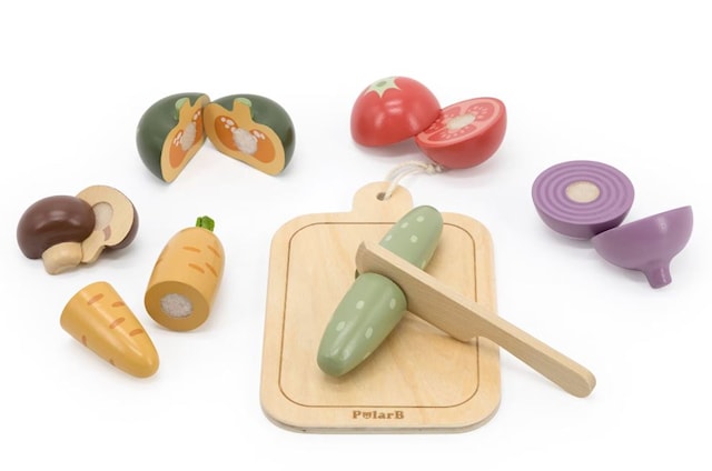 Produktbild 1 för Lekset Grönsaker i Trä att Skära VIGA