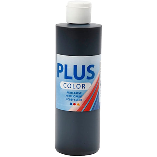 Tuotekuva 1 - Plus Color-askartelumaali, 250 ml, musta