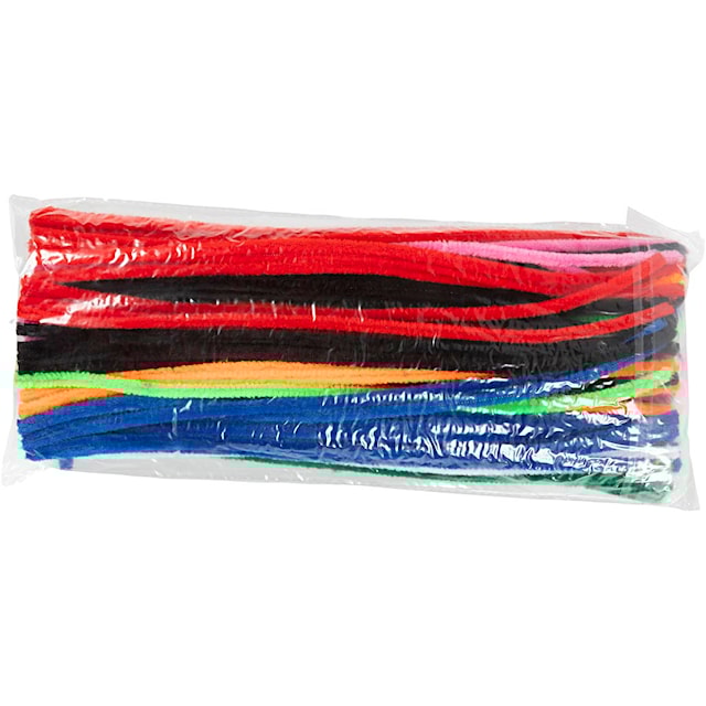 Produktbild 3 för Piprensare 30 cm 6mm mixade färger 200-pack