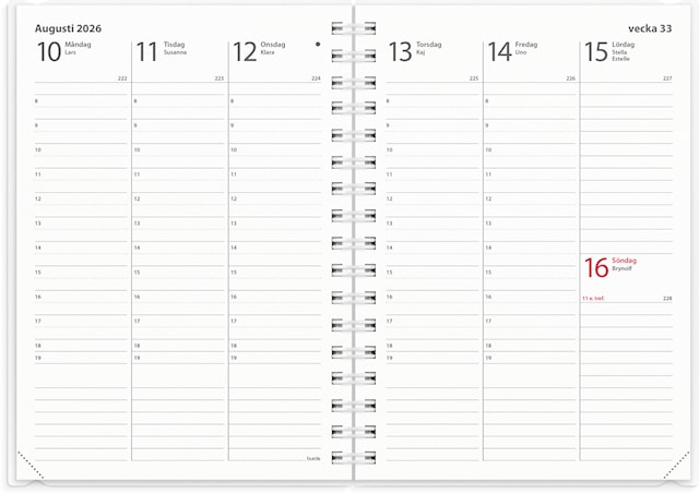 Produktbild 5 för Kalender 2026 A6 Weekly 4i1 Burde