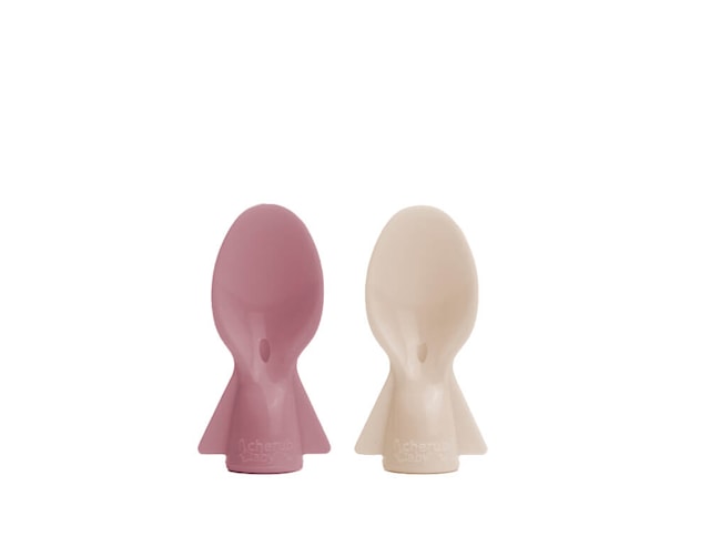 Tuotekuva 1 - Cherub Baby Spoons 2-Pack Dusty Rose & Hiekka