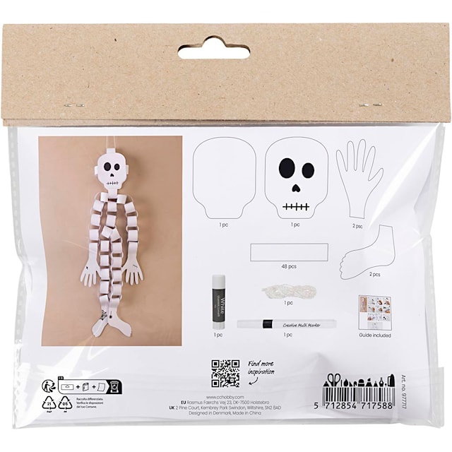 Produktbild 2 för DIY Kit Skelett Halloween Creativ Company