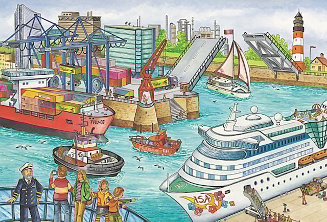 Tuotekuva 3 - Vehicles Puzzle Box 2x26 palaa ja 2x48 palaa Schmidt