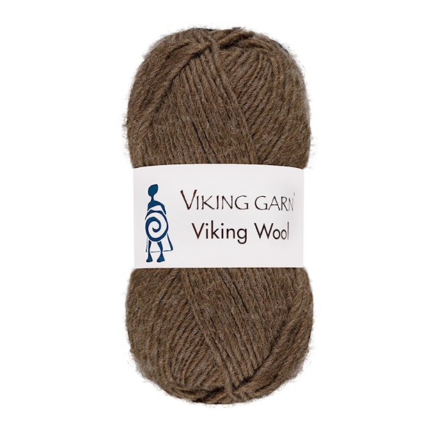 Viking Wool Garn 50 g Brun 508 Viking Garn