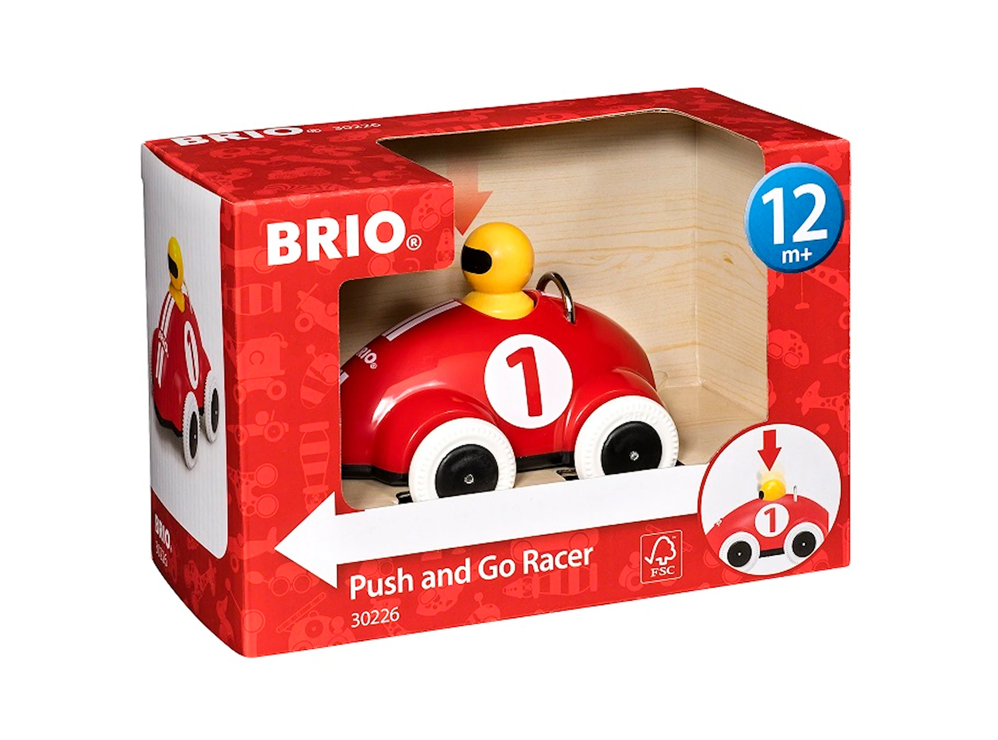 Produktbilde for BRIO - 30226 Trykk og kjør-racerbil