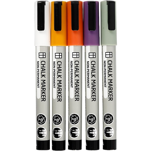 Produktbild 3 för Whiteboardpennor, 1,2-3mm, 5-pack