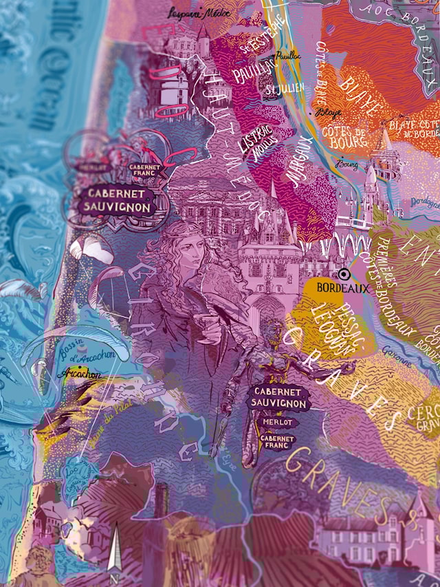 Tuotekuva 2 - Wine Puzzle - Bordeaux 1000 palaa, Water & Wines