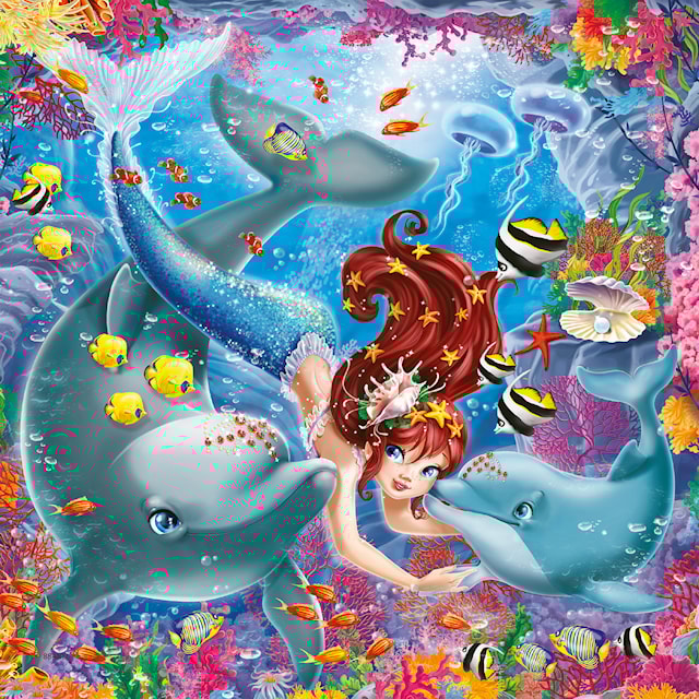 Tuotekuva 3 - Charming mermaids 3x49p Ravensburger