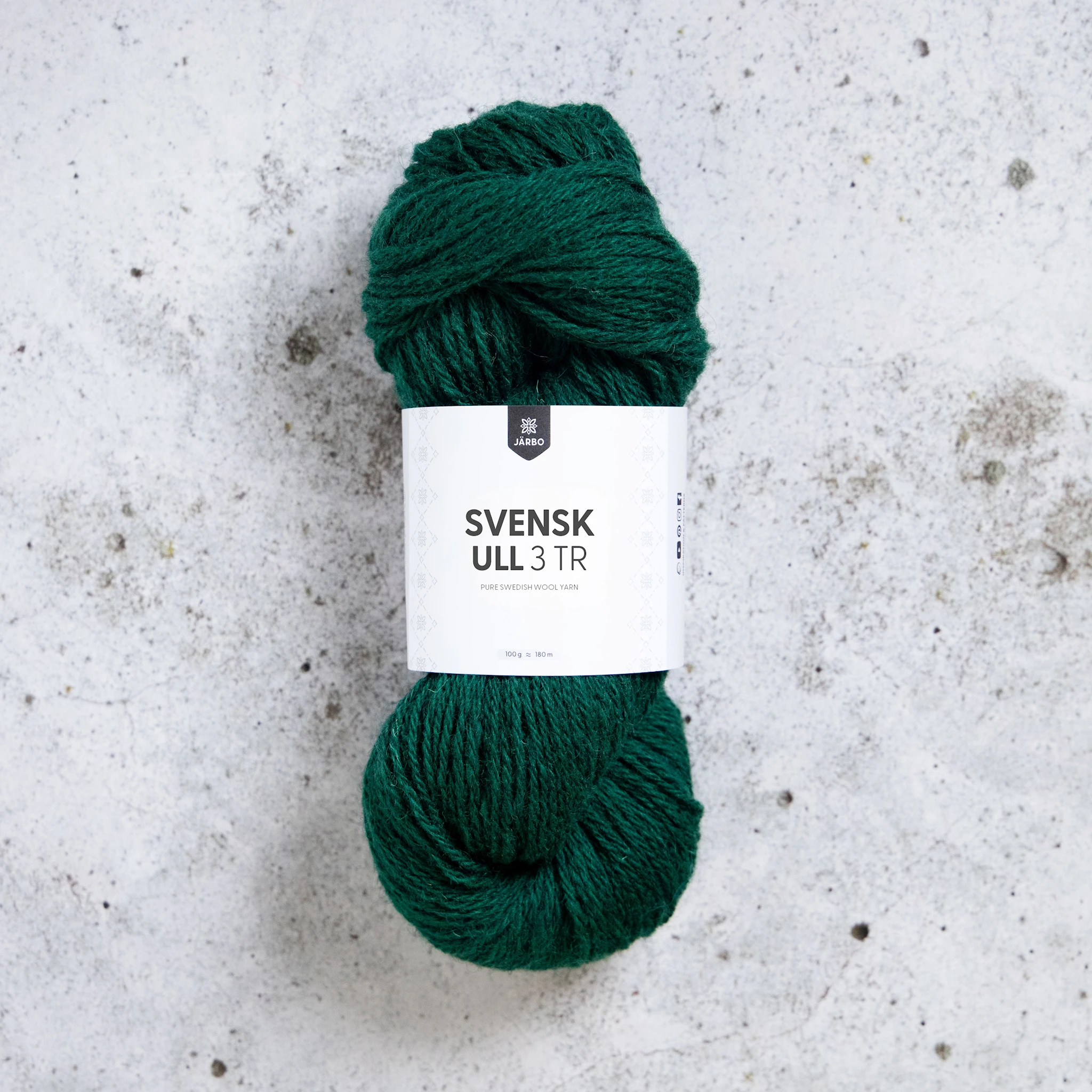Produktbild för Svensk Ull 3 tr 100 g Järbo