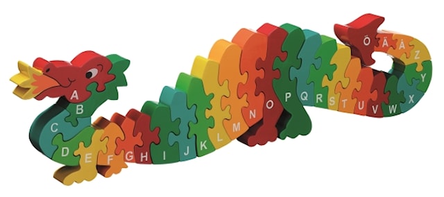 Palapeli Lohikäärme A-Ö Lanka Kade