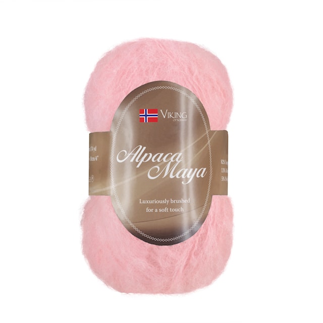 Alpaca Maya 50 g Rosa 765 Viking Garn