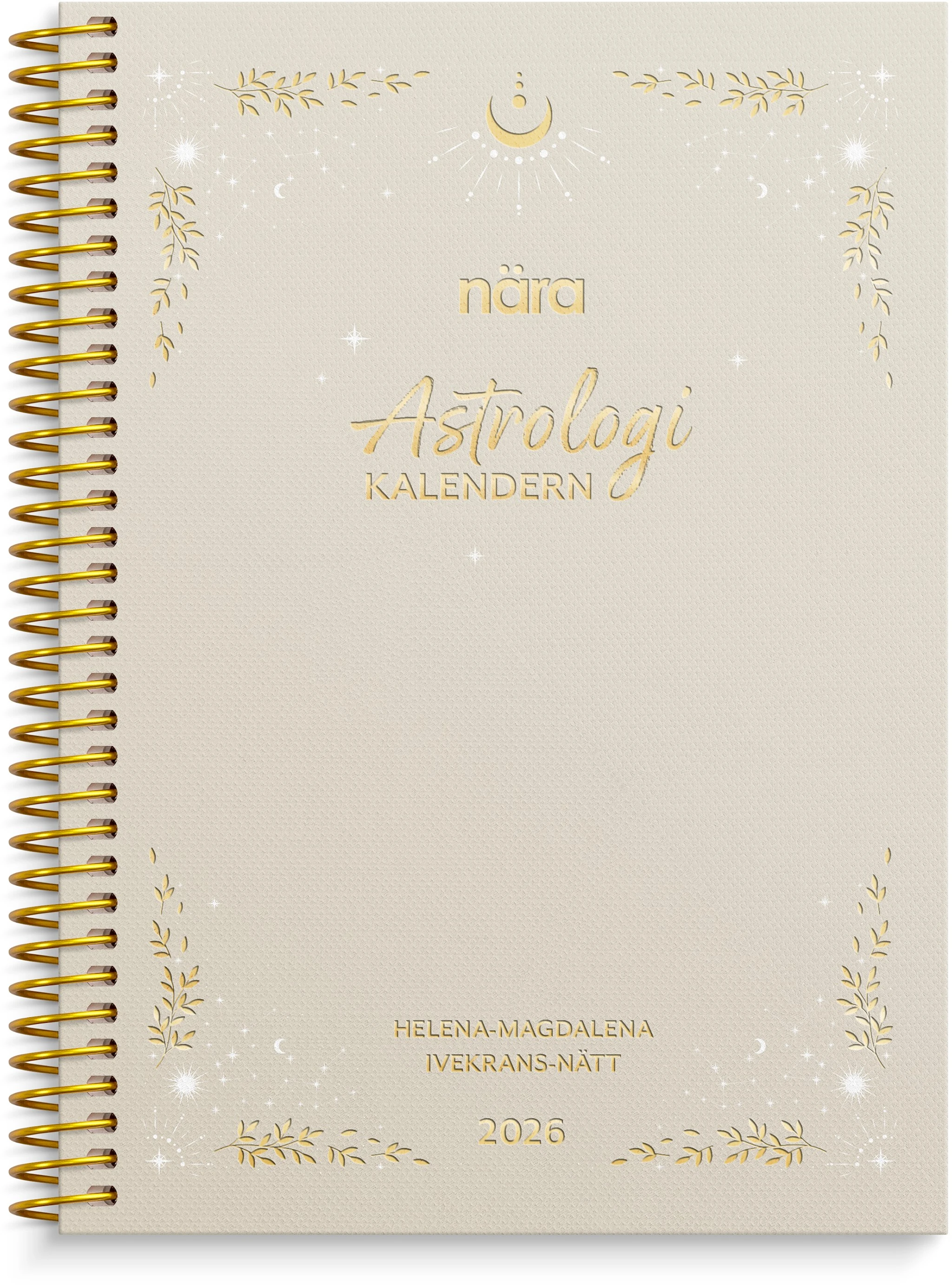 Produktbilde for Kalender 2026 A5 Astrologikalendern Beige Burde