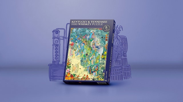Tuotekuva 5 - Viskipalapeli - Kentucky ja Tennessee 1000 palaa Water and Wines