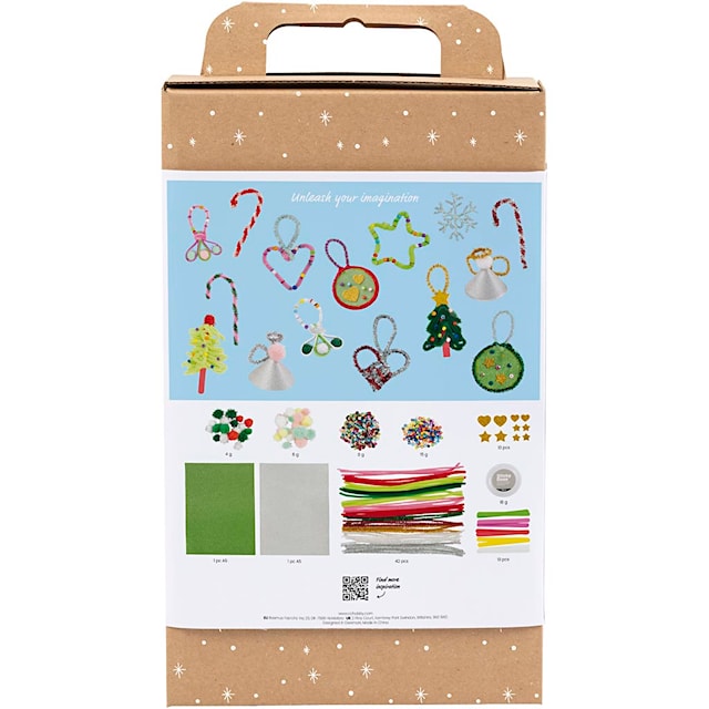 Produktbild 4 för DIY Färgglada julpynt i olika material Creativ Company