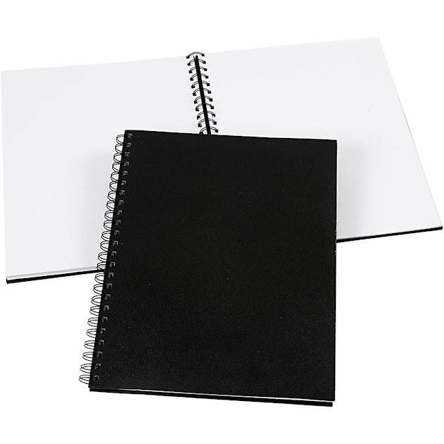 Produktbilde 1 for Notatbok, str. 23x30,5 cm, 120 g, svart, 1 stk.