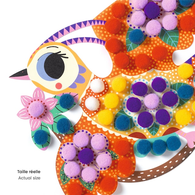 Produktbilde 3 for Lag fargerike fugler med garnnøster fra Djeco