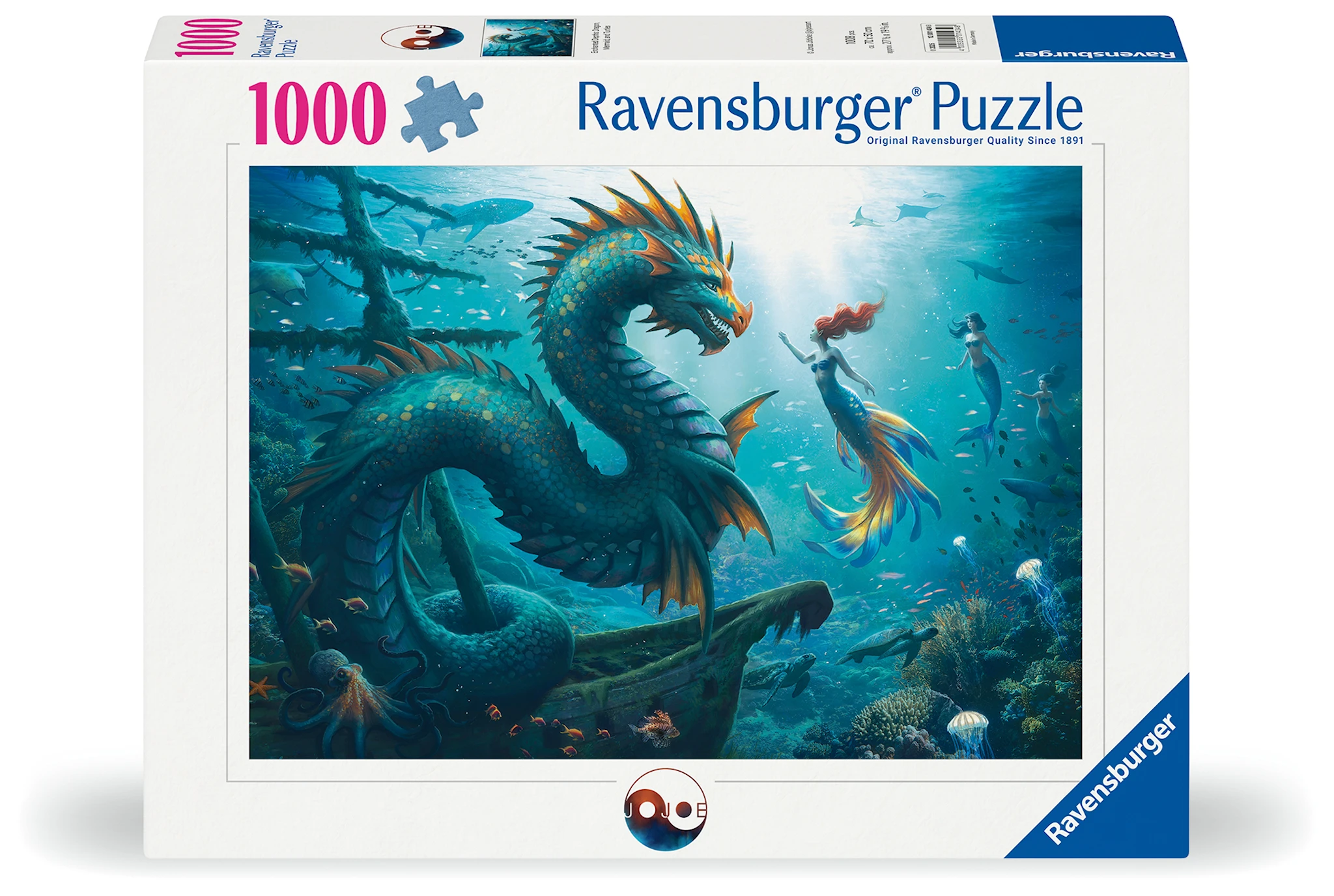 Tuotekuva ille Enchanted Depths Dragon Mermaid Palapelit 1000 palaa, Ravensburger