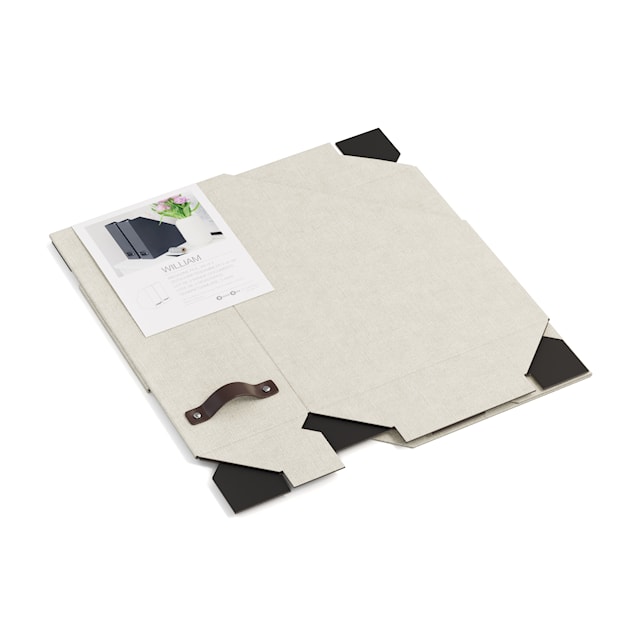 Produktbild 5 för Tidsskriftssamlare William Linen 2-pack Bigso Box of Sweden