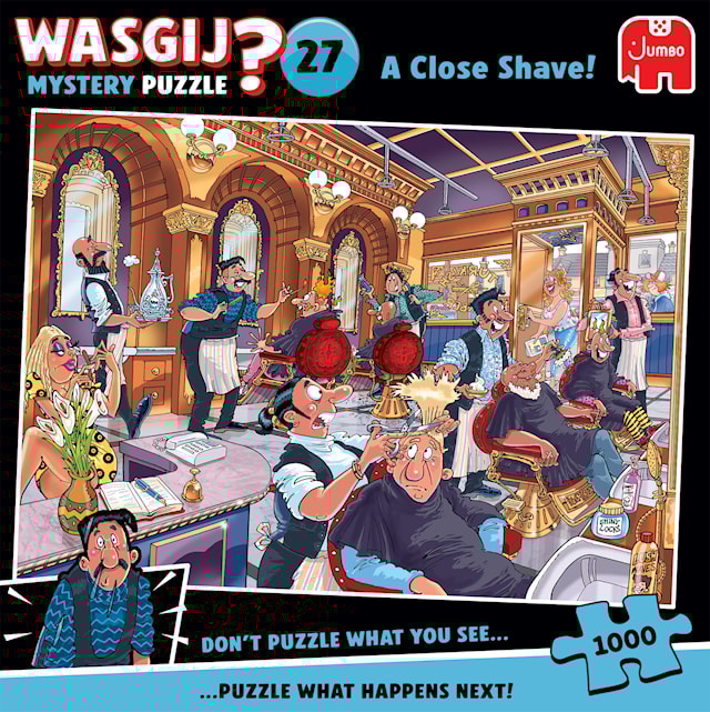 Produktbild 4 för Wasgij Mystery 43 A Close Shave! Pussel 1000 bitar
