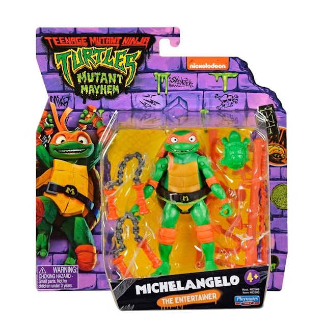 Produktbild 4 för Michelangelo Figur Turtles Mutant Mayhem