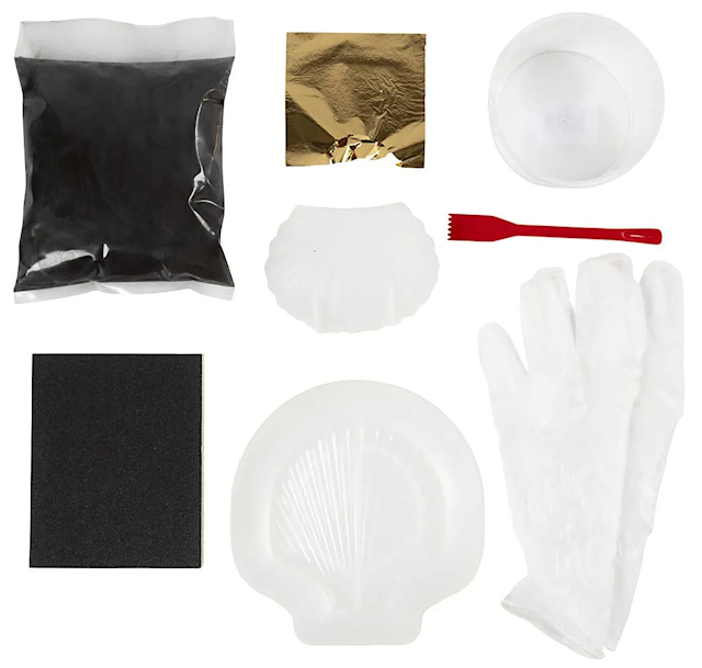 Produktbilde 3 for DIY Kit Resin Støping, Musling, svart, gull, 1 pk.